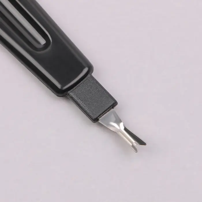 Пилка-триммер металлическая для ногтей, 19 см, с защитным колпачком, чёрная