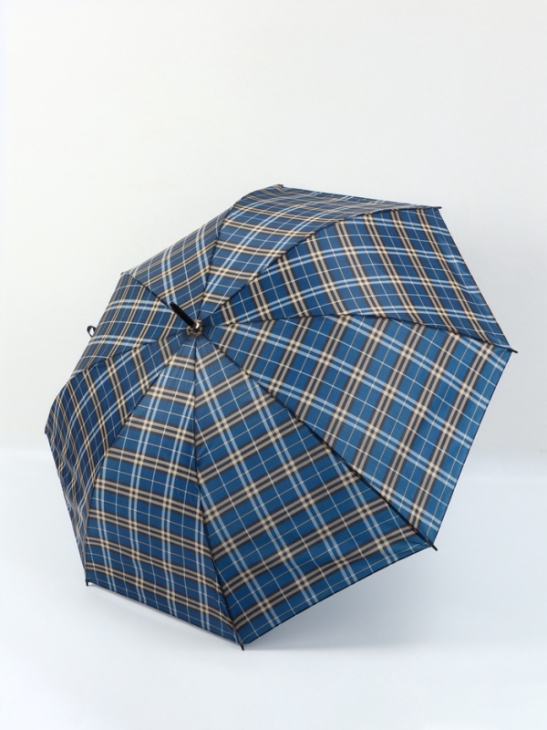 Зонт-трость п/авт R58/68 8сп П/Э В/У КЛЕТКА ручка-крюк синий пакет Зонт-трость п/авт R58/68 8сп П/Э В/У КЛЕТКА ручка-крюк синий пакет