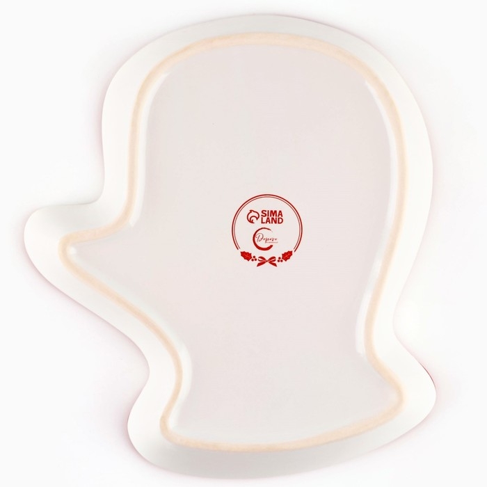 Новый год! Блюдо новогоднее керамическое «Уютного Нового года», 20х17.5х3 см, цвет белый Новый год! Блюдо новогоднее керамическое «Уютного Нового года», 20х17.5х3 см, цвет белый