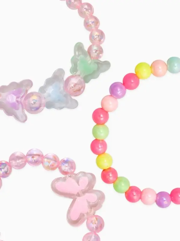 Браслет детский набор 3 шт. "Выбражулька" бабочка, цвет МИКС