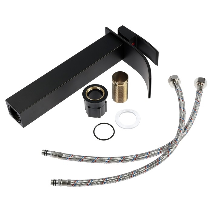 Смеситель для раковины ZEIN Z3771, однорычажный, высота излива 23 см, черный Смеситель для раковины ZEIN Z3771, однорычажный, высота излива 23 см, черный