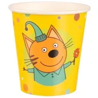 Стаканы  "Три Кота, Яркий праздник" 6 шт.(250 мл)