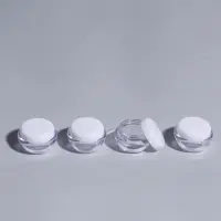 Баночки для хранения, с лопатками, 10 мл, набор - 6 шт., прозрачный/белый
