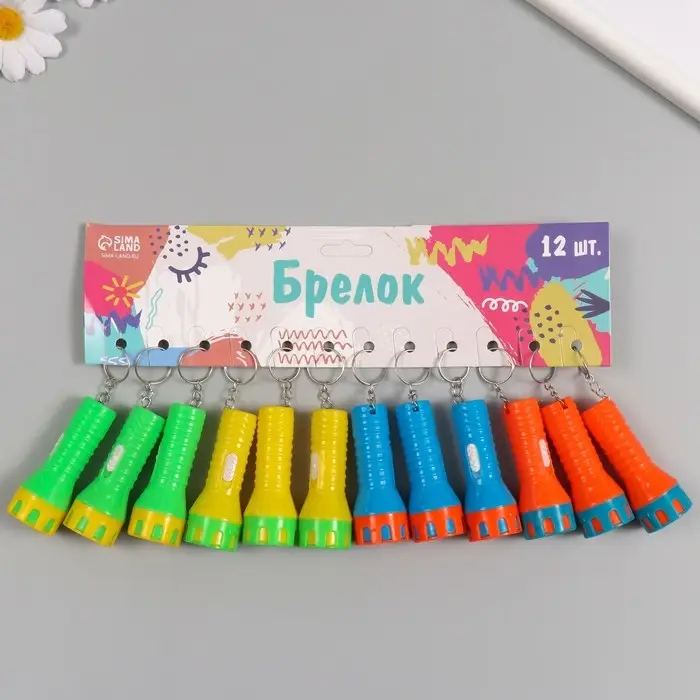 Фонарик свет на кольце Фонарик свет на кольце "Яркость" JF-919 LR44x3 шт МИКС 3,7х5,2х1,5 см