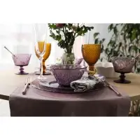 Салатник Magistro &laquo;Французская лаванда&raquo;, 470 мл, 13.7&times;7 см, стекло, сиреневый