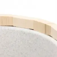 Ведро из липы, 15л,  пластиковая вставка, ручка-веревка "Термо"