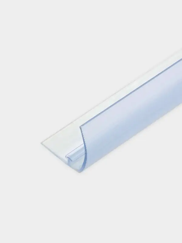 Ограничитель передний пластиковый с Т-профилем, самоклеящаяся основа, 1000&times;32&times;30 мм, прозрачный