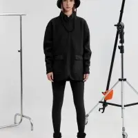 Куртка унисекс Oblako, черная, размер ХS/S
