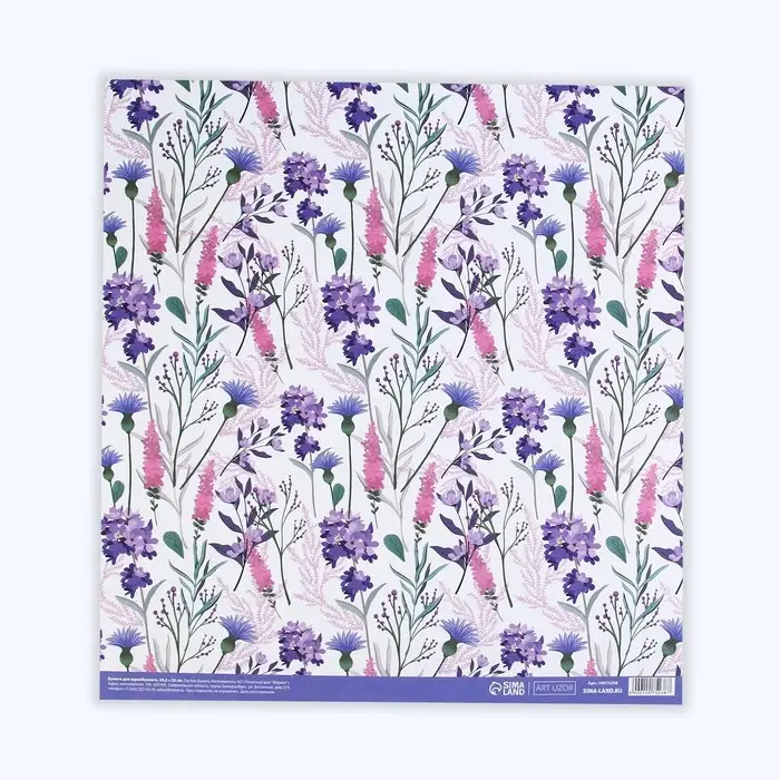 Бумага для скрапбукинга «Акварельные цветы», 30,5 х 32 см, 180 г/м² Бумага для скрапбукинга «Акварельные цветы», 30,5 х 32 см, 180 г/м²