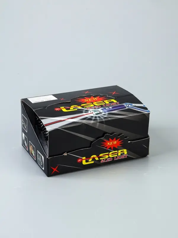 Фонарик - лазер брелок для ключей на карабине &laquo;Камушек&raquo;, МИКС