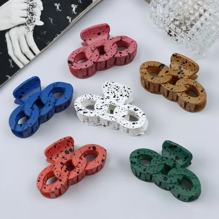 Крабик для волос «Флоранс», звенья, 7 см, МИКС Крабик для волос «Флоранс», звенья, 7 см, МИКС