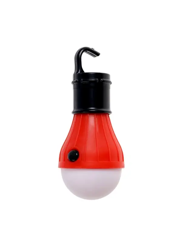 Фонарь кемпинговый, 60 Лм, 3 режима, от батареек 3&times;ААА, 11&times;5 см, красный