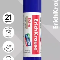 Клей-карандаш, ErichKrause Extra, PVP, усиленная формула, 21 г