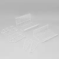 Накопитель разборный на колесах, 5 корзин, 50&times;43&times;147, белый