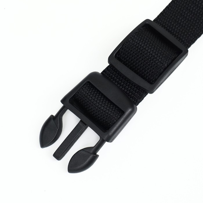 Ошейник с подсветкой, зарядка от USB, размер L, ОШ 41-52 см, 3 режима, черный Ошейник с подсветкой, зарядка от USB, размер L, ОШ 41-52 см, 3 режима, черный