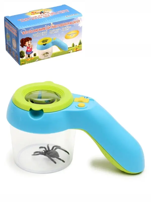 Набор &laquo;Юный натуралист&raquo;: стакан, лупа с линзой 35 мм, с подсветкой