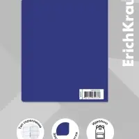 Тетрадь 48 листов в клетку ErichKrause Simple Color, софт-тач, синяя