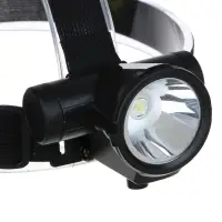 Фонарь налобный тм ЕРМАК, 1 LED, 3 Вт, 8х6х6,2 см, 2 режима, 1200мАч, USB кабель, пластик