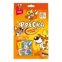 Фреска, картина из песка &laquo;Зайка&raquo;