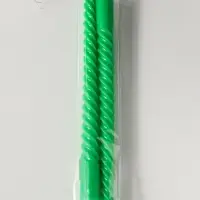 Набор свечей витых 25 см, 2 шт., 57 г, 5 ч, зелёный