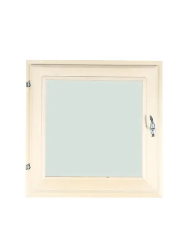 Окно, 60×60см, однокамерный стеклопакет, осина Окно, 60×60см, однокамерный стеклопакет, осина