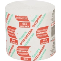 Бумага туалетная ОСТРОВСКАЯ Новинка 1сл б/втул серая30м48рул/уп_СПБ/КЗН/ЧЛБ