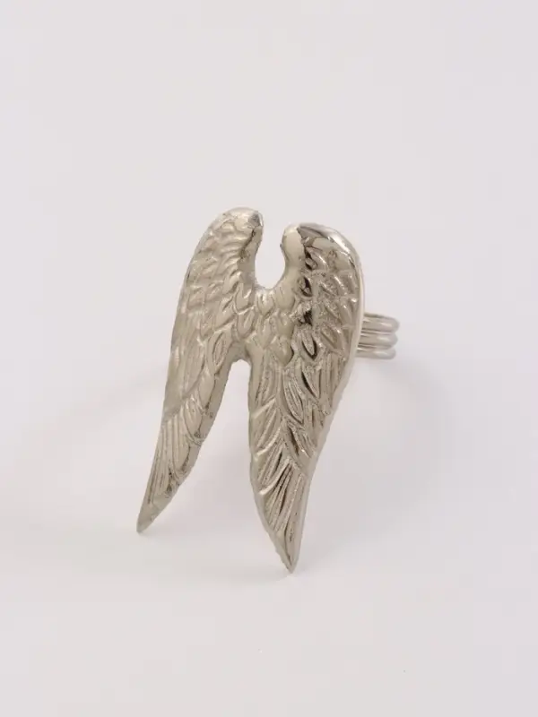 Кольцо для салфеток &laquo;Крылья архангела&raquo;, 7&times;5&times;4 см, алюминий