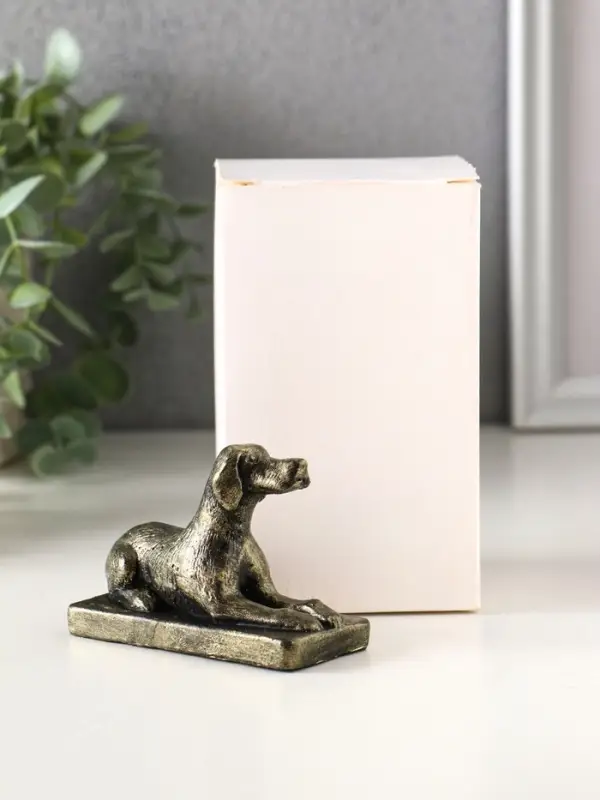 Фигурка гипс &laquo;Собачка&raquo;, 6&times;8&times;4 см