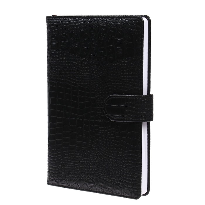 Ежедневник недатированный, обложка ПВХ, формат А5, 140 листов в клетку, на кнопке, рептилия, МИКС Ежедневник недатированный, обложка ПВХ, формат А5, 140 листов в клетку, на кнопке, рептилия, МИКС