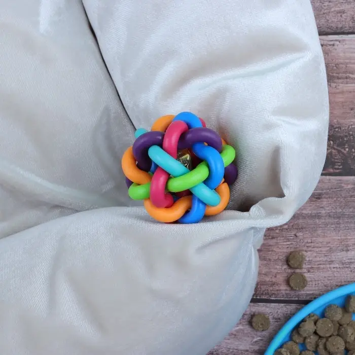 Мяч для собак &laquo;Молекула&raquo;, 7 см, с бубенчиком, МИКС