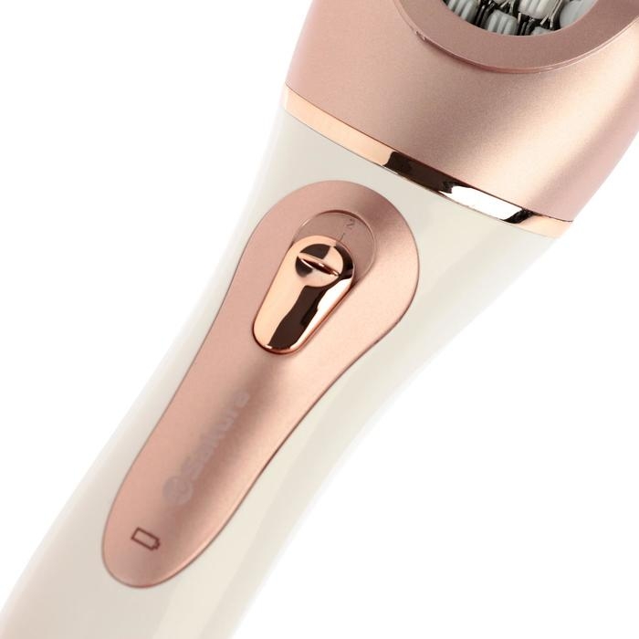 Эпилятор Sakura SA-5541WP, 10 насадок, 2 скорости, подсветка, АКБ, розово-белый Эпилятор Sakura SA-5541WP, 10 насадок, 2 скорости, подсветка, АКБ, розово-белый