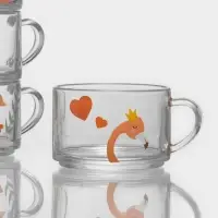 Набор кружек &laquo;Фламинго&raquo;, 420 мл, 4 шт., стекло
