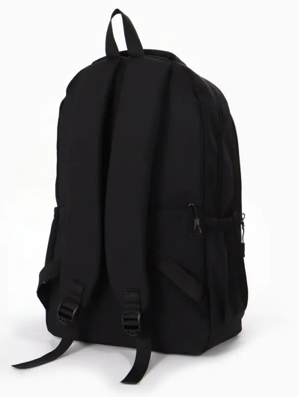 Рюкзак школьный, 2 отделения, 4 кармана, 31&times;14&times;46 см, чёрный