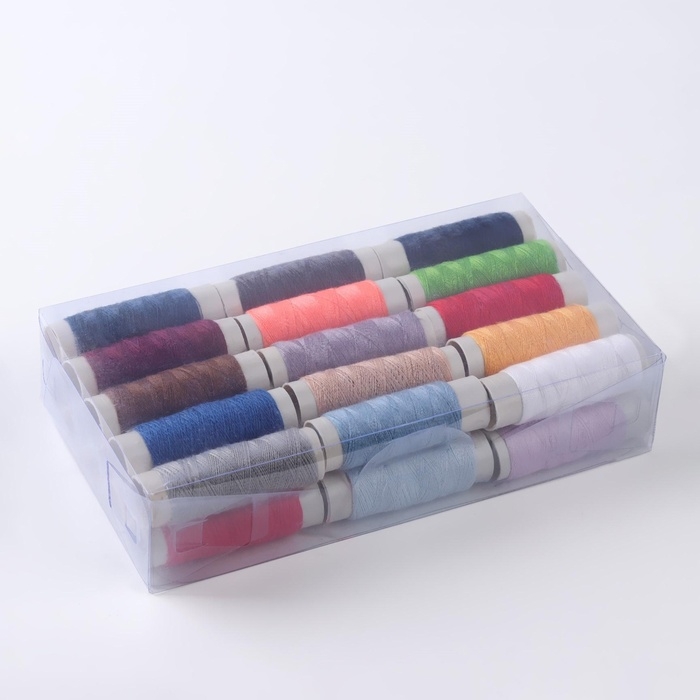 Набор ниток 40/2, 73 м, 30 шт, цвет МИКС Набор ниток 40/2, 73 м, 30 шт, цвет МИКС