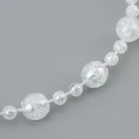 Бусы на нитях, с голографией, 8 мм, 9&plusmn;1 м, прозрачные