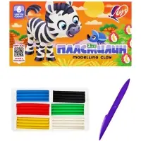 Пластилин &laquo;Луч. ZOO&raquo;, 6 цветов, 90 г