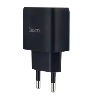 Переходник сетевого зарядного устройства на 2 USB 2.1A C41A HOCO черный