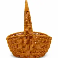 Корзина пластик 34 х 26 х 14 см, ручка 20 см металл карскас коричневый