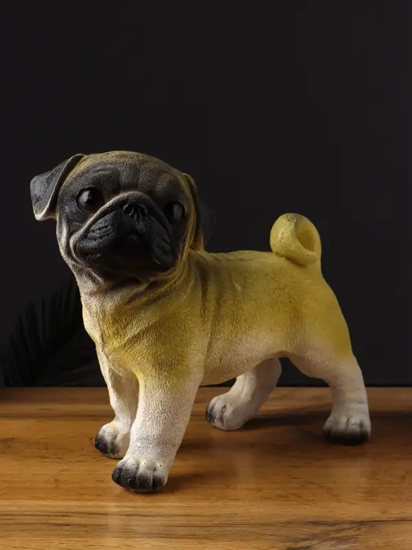 Фигару "Щенок мопс стоящий" 12х23х21 см
