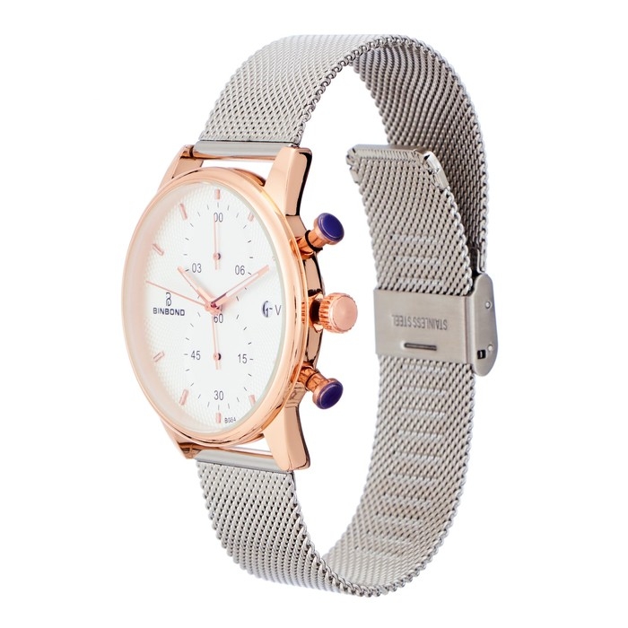 Часы наручные кварцевые женские, с календарем, d-4.2 см, ремешок l-26 см, 3 АТМ Часы наручные кварцевые женские, с календарем, d-4.2 см, ремешок l-26 см, 3 АТМ