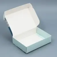 Коробка подарочная новогодняя складная «Город новогодний», 21 х 15 х 5 см, Новый год Коробка подарочная новогодняя складная «Город новогодний», 21 х 15 х 5 см, Новый год