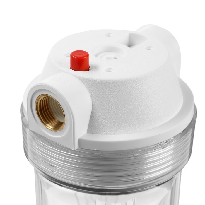 Корпус для фильтра ITA F20110-1/2, 10, 1/2 Корпус для фильтра ITA F20110-1/2, 10, 1/2", ключ и крепеж с воздушником, прозрачный