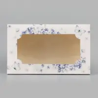 Коробка складная с окном,"От всей души",  25 х 15 х 7 см