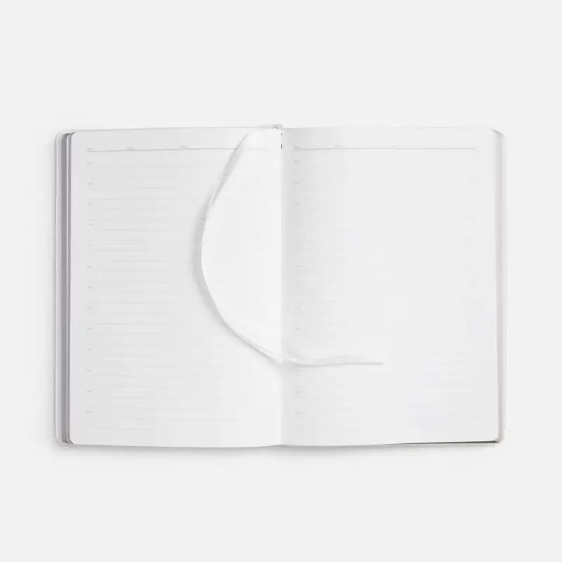 Ежедневник Nebraska Flex, недатированный, белый с золотистым Ежедневник Nebraska Flex, недатированный, белый с золотистым