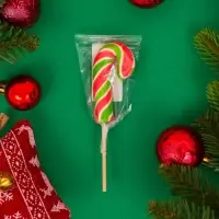 Карамель на палочке "Трость мини красно/белая/зелёная", 15 г Карамель на палочке "Трость мини красно/белая/зелёная", 15 г