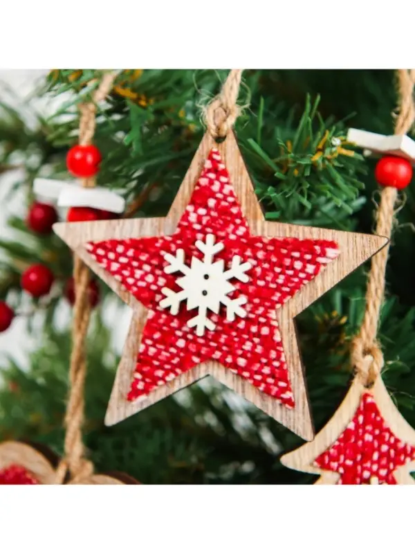 Елочная игрушка Лесная мастерская &laquo;Зимний вечер&raquo;, МИКС, красная