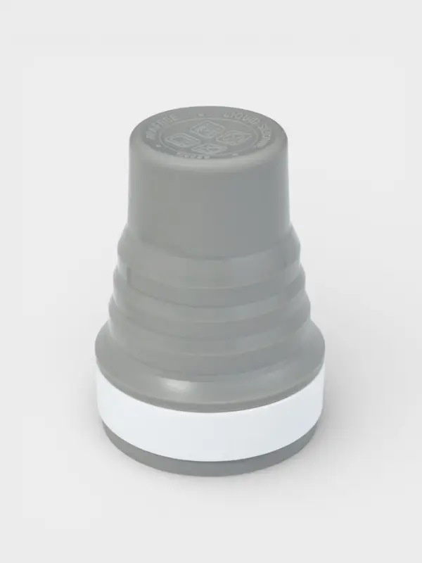 Стакан складной с крышкой Доляна &laquo;С собой&raquo;, 350 мл, 8.5&times;14 см, серый