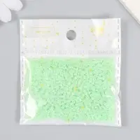 Бисер стекло 12/0 "Цветная серединка. Салат" 30 гр