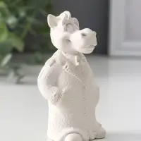 Фигура "Конь в пальто малый" 9х5х4 см, натуральный