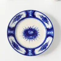 Тарелка под второе, D24см , гжель